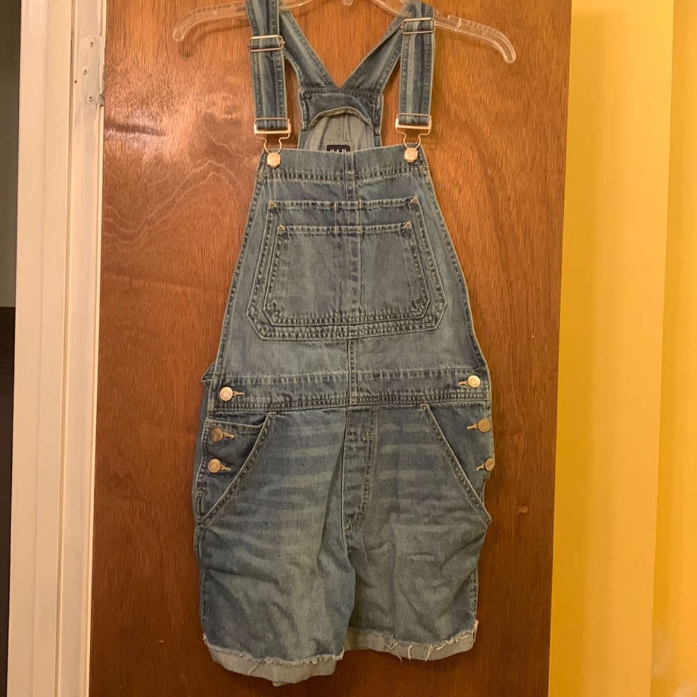 Womens Gap Denim Vintage Short Overalls